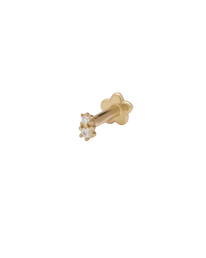 Petite Piercing Stud - 18K Gold Filled | Internally Threaded Earring