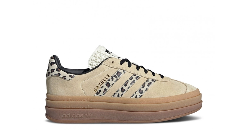 adidas Gazelle Bold Cream Black Leopard (W) - JI1370 | The Last Step