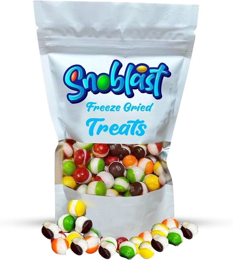 Snoblast Freeze Dried Sweets uk - 100g Original Skittles, Perfect Freeze Dried Candy - Delicious Freeze Dried Skittles for Snack Time (1 Pack) : Amazon.co.uk: Grocery