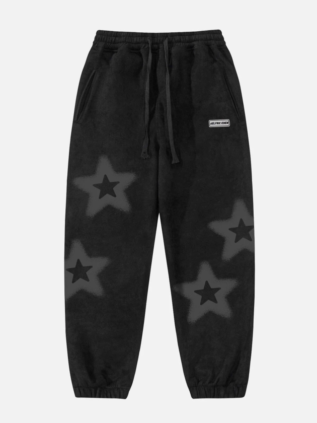 Aelfric Eden Star Print Drawstring Sweatpants