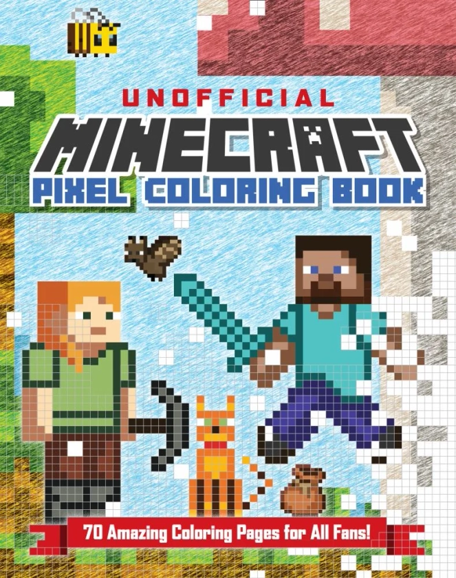 Andrews McMeel Andrews McMeel Publishing: The Unofficial Minecraft Pixel Coloring Book: Volume 1 (Paperback) - Walmart.com