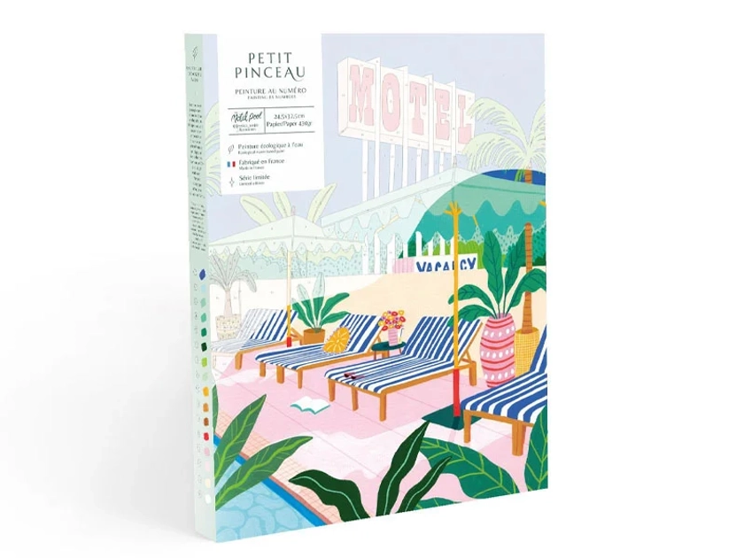 Coffret peinture au numéro - Petit Pinceau - The Motel Pool par Jessica Smith