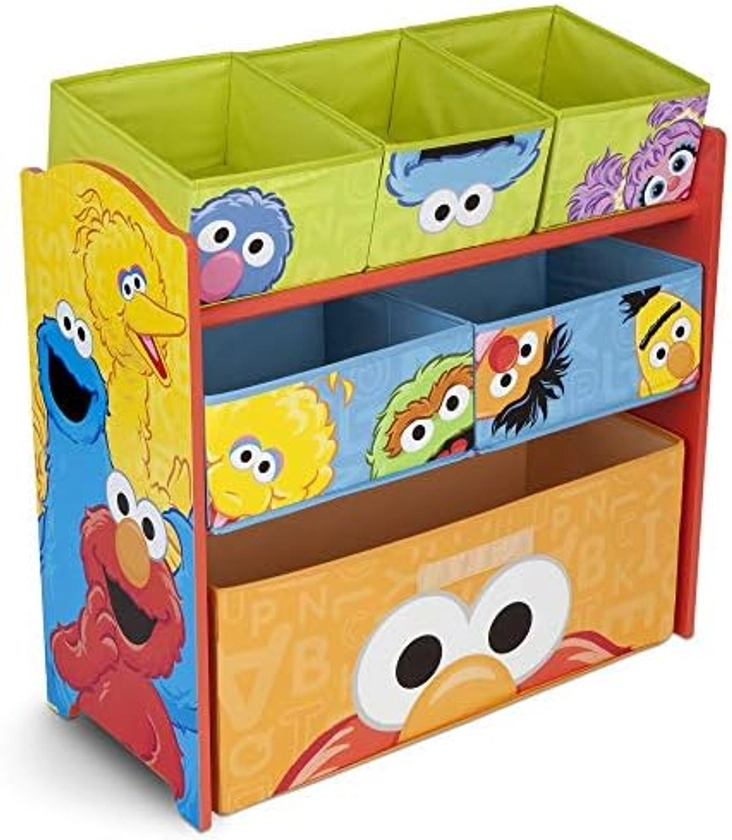 Sesame Street 6 Bin Design and Store Toy Organizer by Delta Children