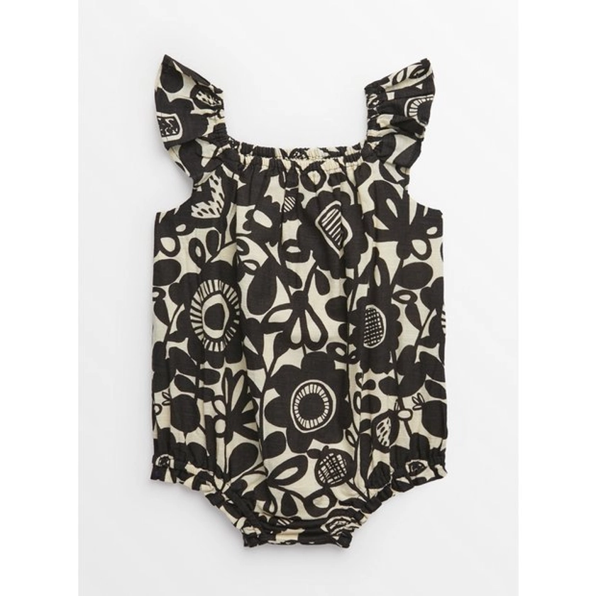 Buy Tu X Scion Mini Me Monochrome Kukkia Woven Romper 12-18 months | All-in-ones and rompers | Tu