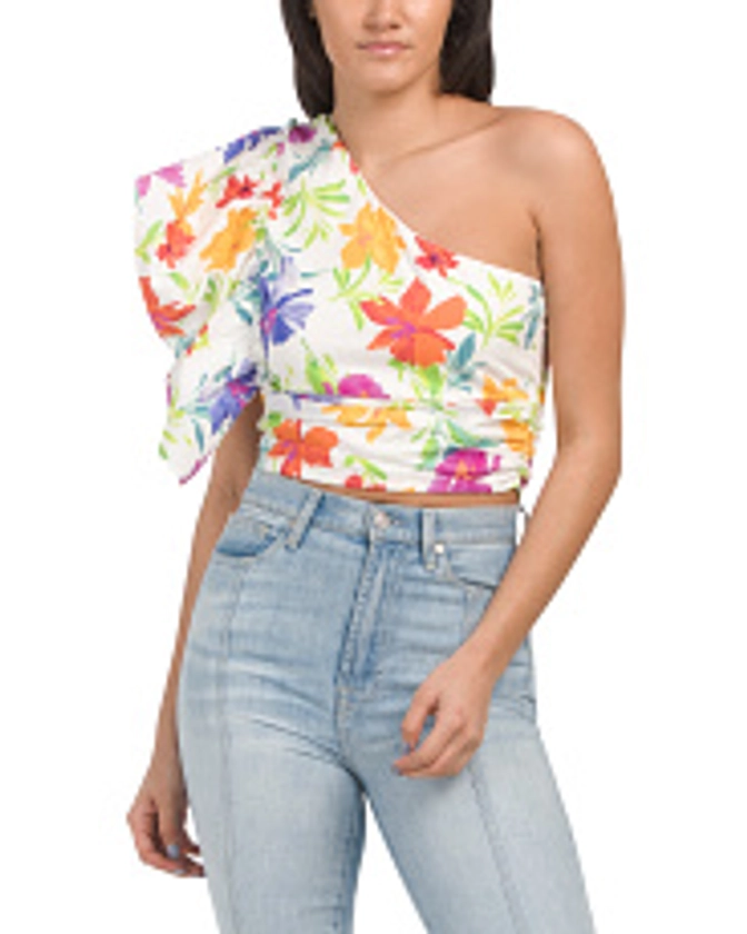 Zinna One Shoulder Floral Top | New Arrivals | T.J.Maxx