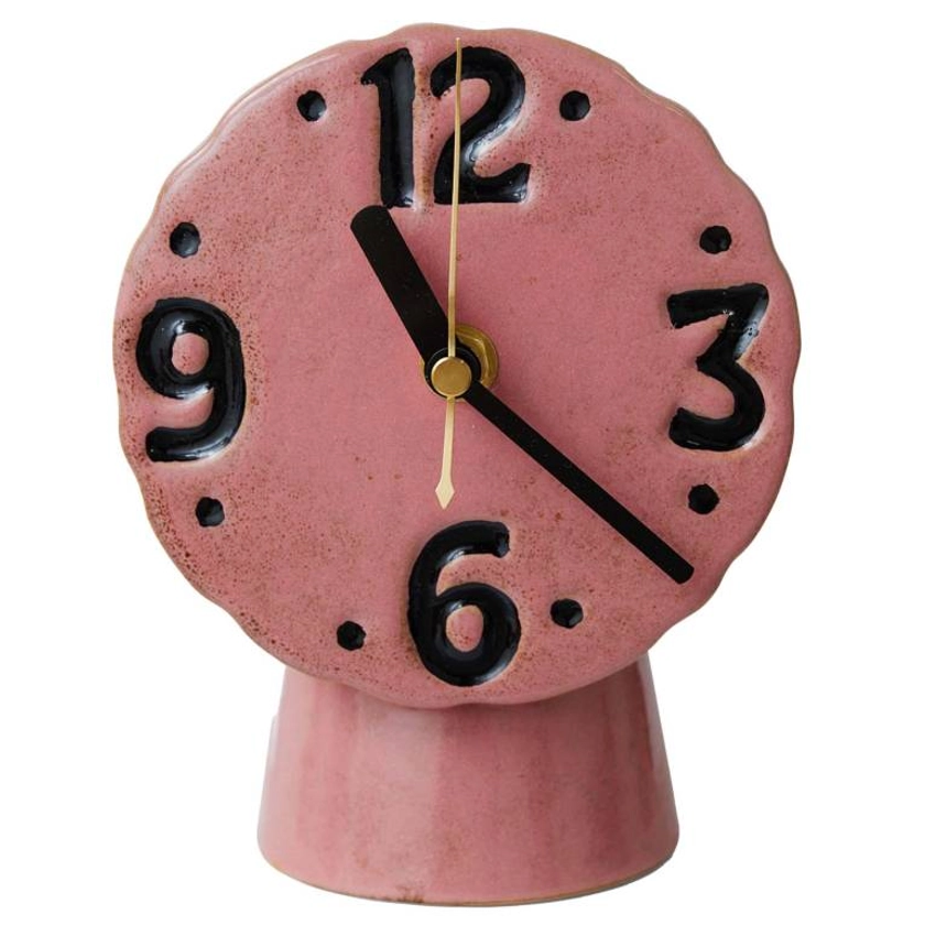 Retro Ceramic klok Pink | HKliving