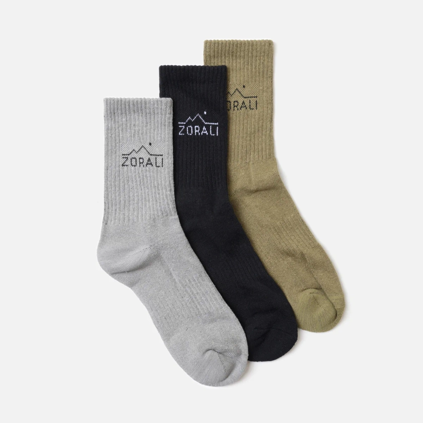 Hemp Everyday Socks 3PK - Cedar | Zorali