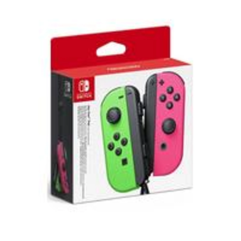 Nintendo Switch Joy-Con Controller Twin Pack, Wireless, Rechargeable – Neon Pink/Neon Green