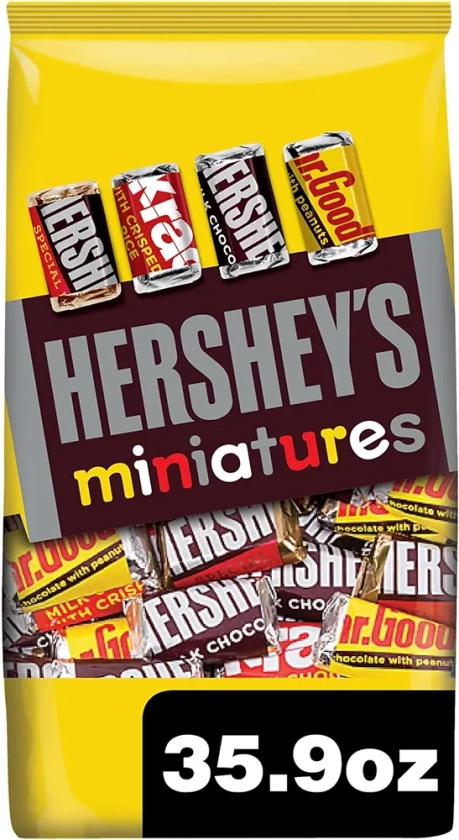 HERSHEY'S Miniatures Assorted Chocolate, Party Pack, 35.9 oz
