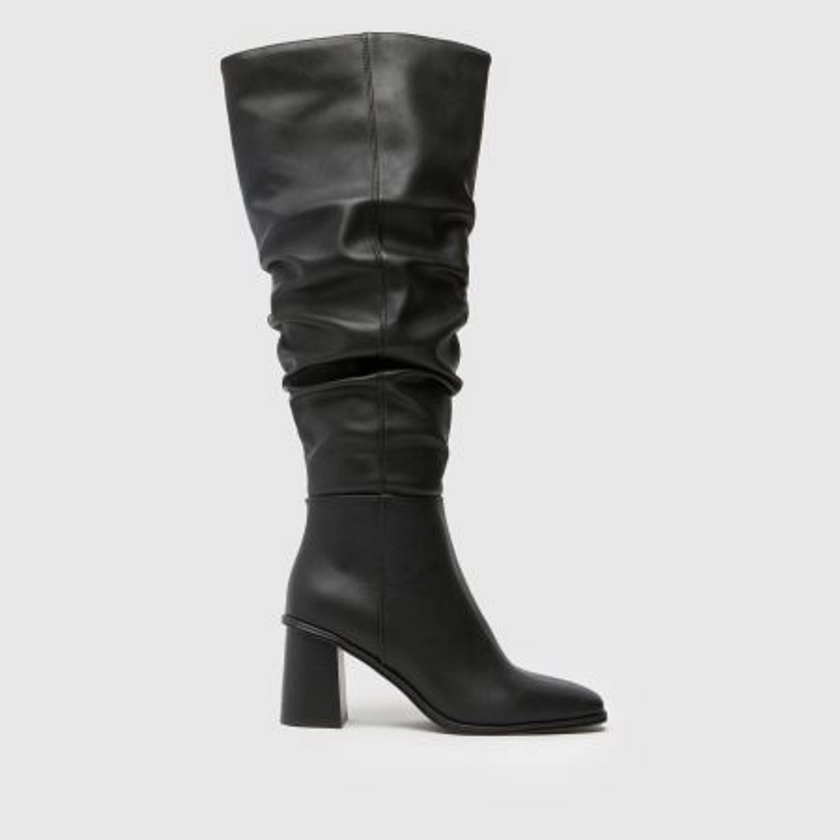 schuhdiya knee high boots in black