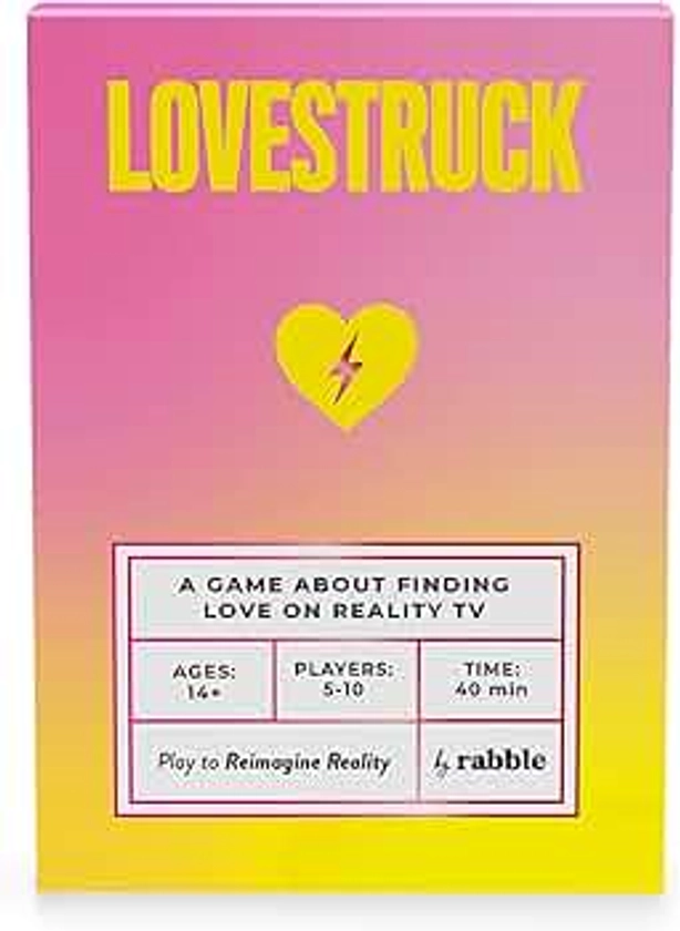 Lovestruck - Reality TV Party Game | 5-10 Players, Large Group, Social Deduction, Hidden Roles & Bluffing, Party Game for Adults, Bridal Shower and Bachelorette Party Games