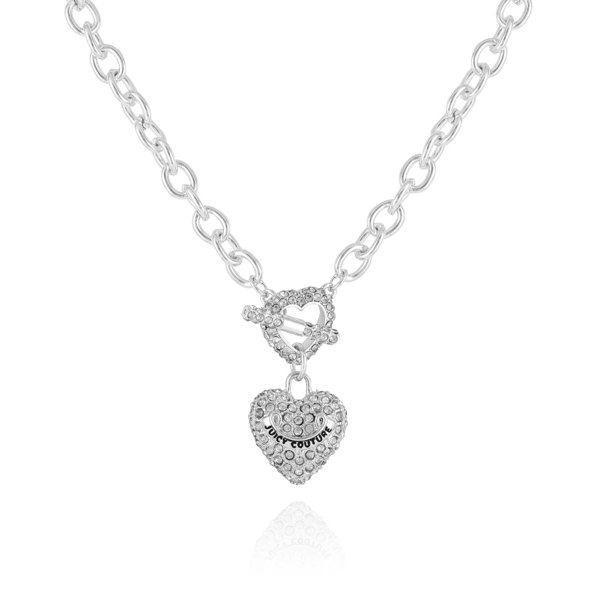 Bling Heart Pendant Charm Necklace