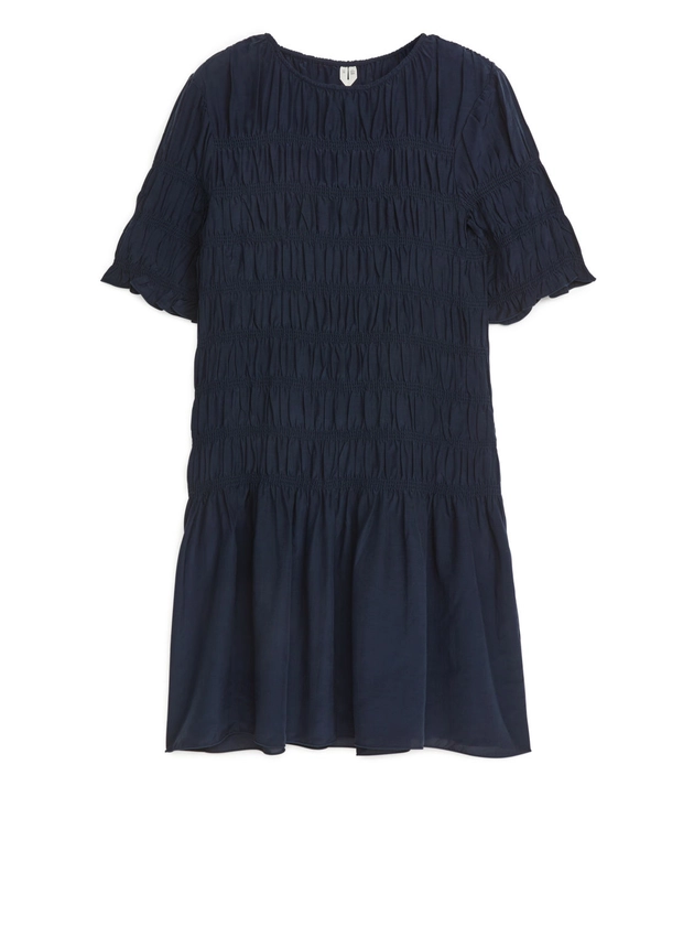 Lyocell Blend Smock Dress