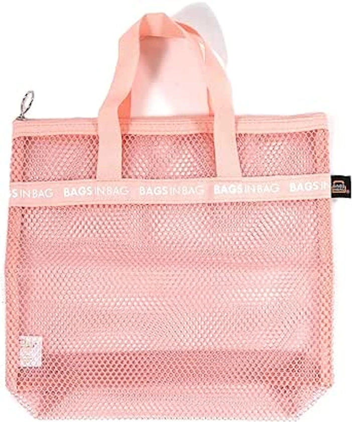 Amazon.com: Mesh Travel Shower Caddy Tote Bag for Gym, Swim, Dorms, Bathrooms | 10"x10"x 2.5" | Pink : Home & Kitchen