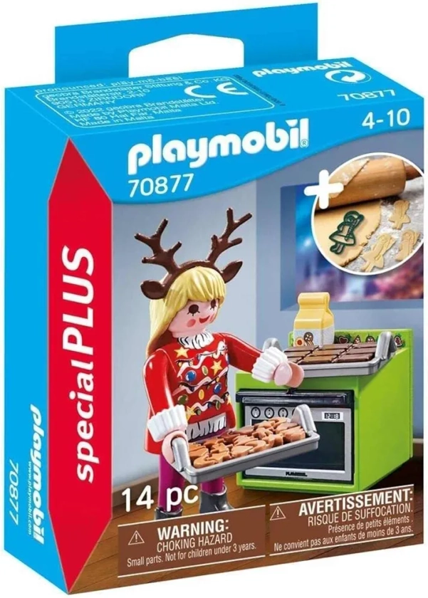 Playmobil 70877 Special Plus Christmas Baker, Fun Imaginative Role-Play, PlaySets Suitable for Children Ages 4+