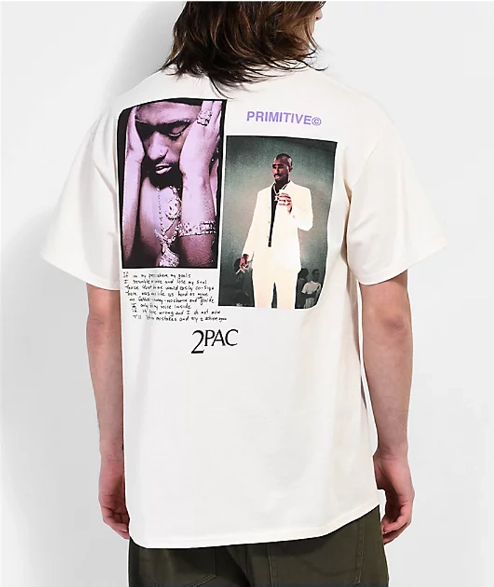 Primitive x Tupac Voice Cream T-Shirt