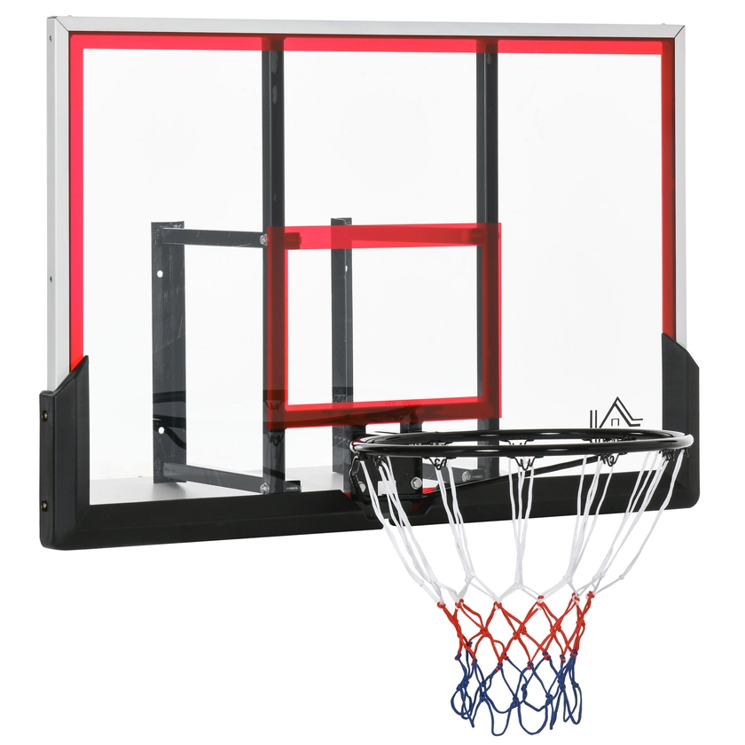 HOMCOM Panier de basketball mural avec panier spécial - 102 x 76 x 110 cm - intérieur extérieur