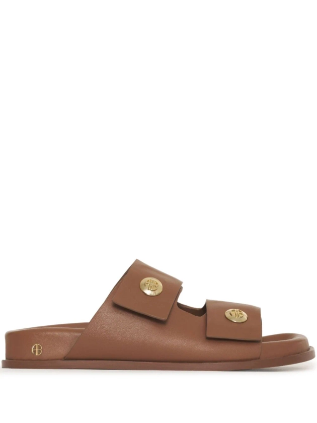 Ella leather slides