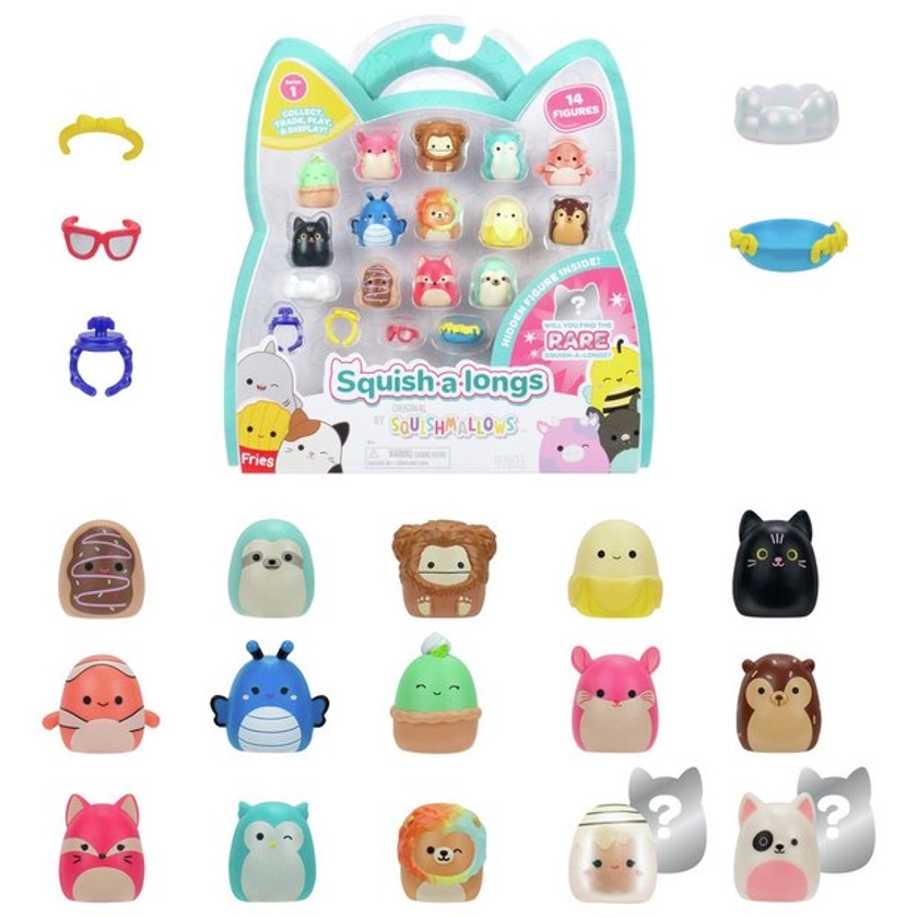 Buy Squish-A-Long Mini Squish Playset-Pack of 14 | Teddy bears and soft toys | Argos