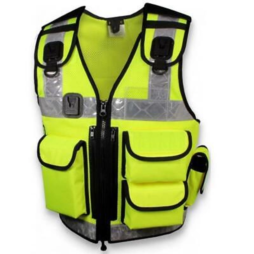 Protec One Size Fits All High Vis Utility Vest | eBay