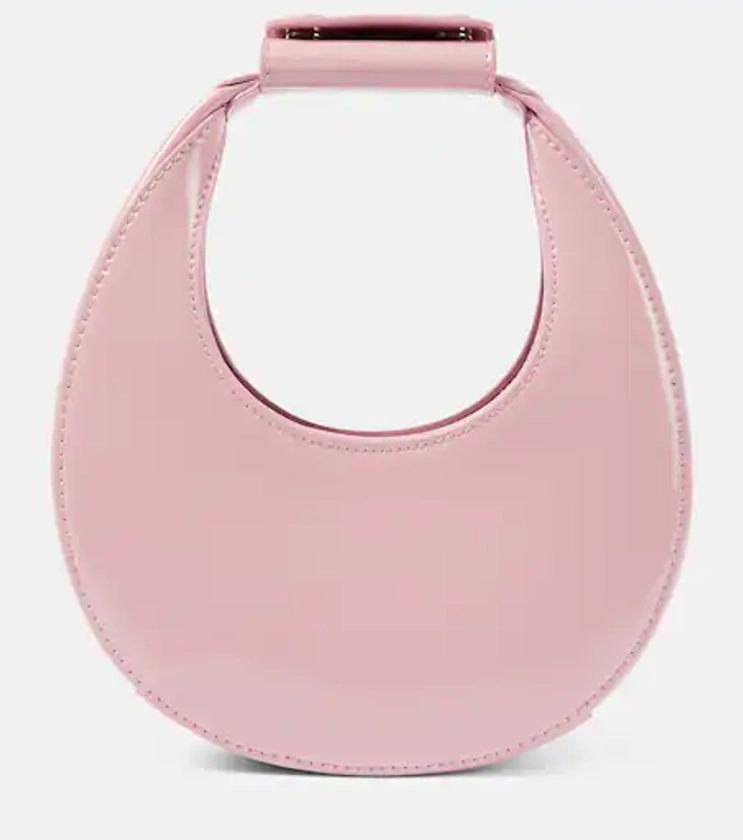 Goodnight Moon leather tote bag in pink - Staud | Mytheresa