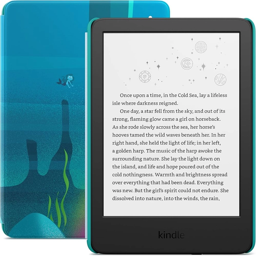 Amazon.com: Kindle Kids (2022 release) – If it breaks, we will replace it, includes ad-free books, cover and adjustable light- Ocean Explorer : Electronics