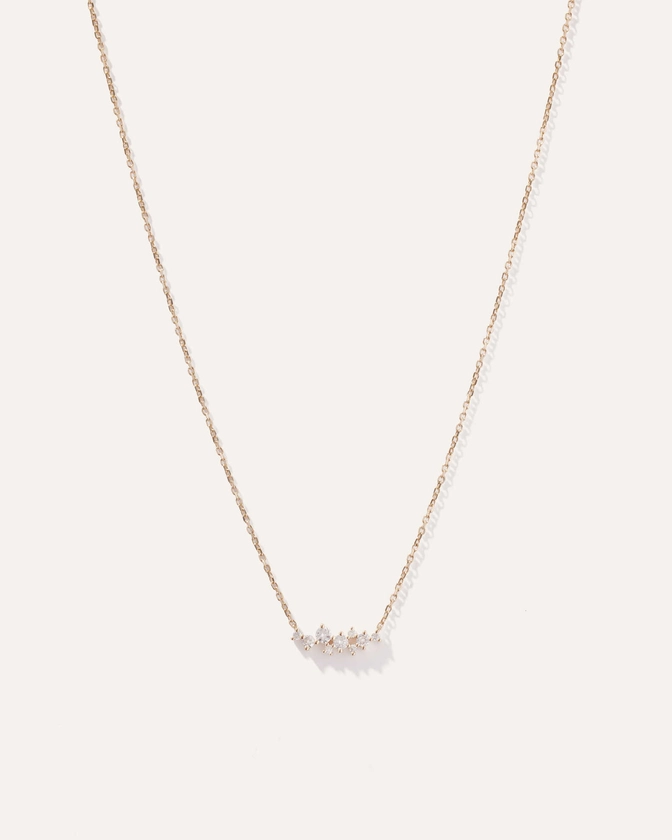 14K Gold Diamond Scatter Necklace