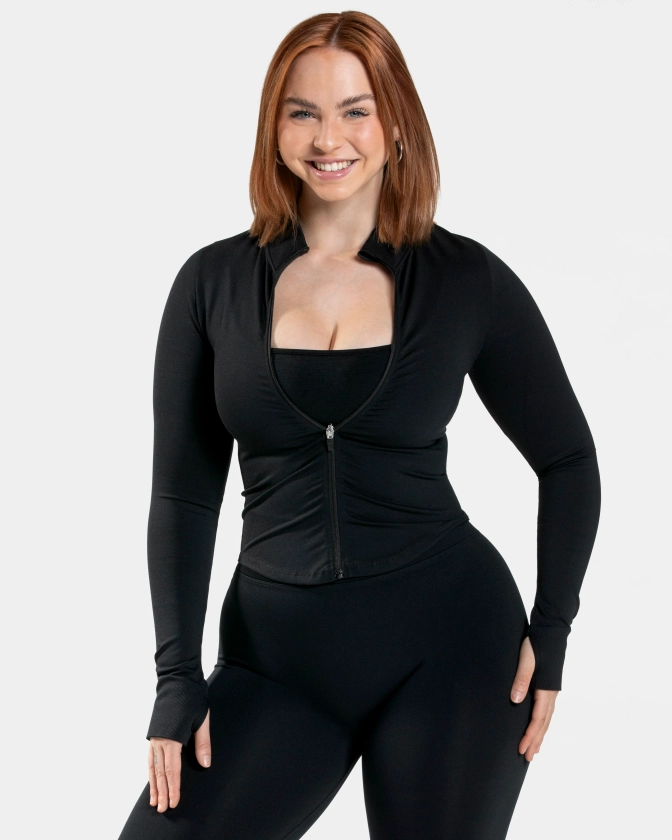 Veste zippée Femme Shaping « kaki »