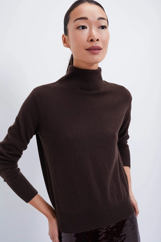 Chocolate Cashmere Turtleneck Sweater | Tuckernuck