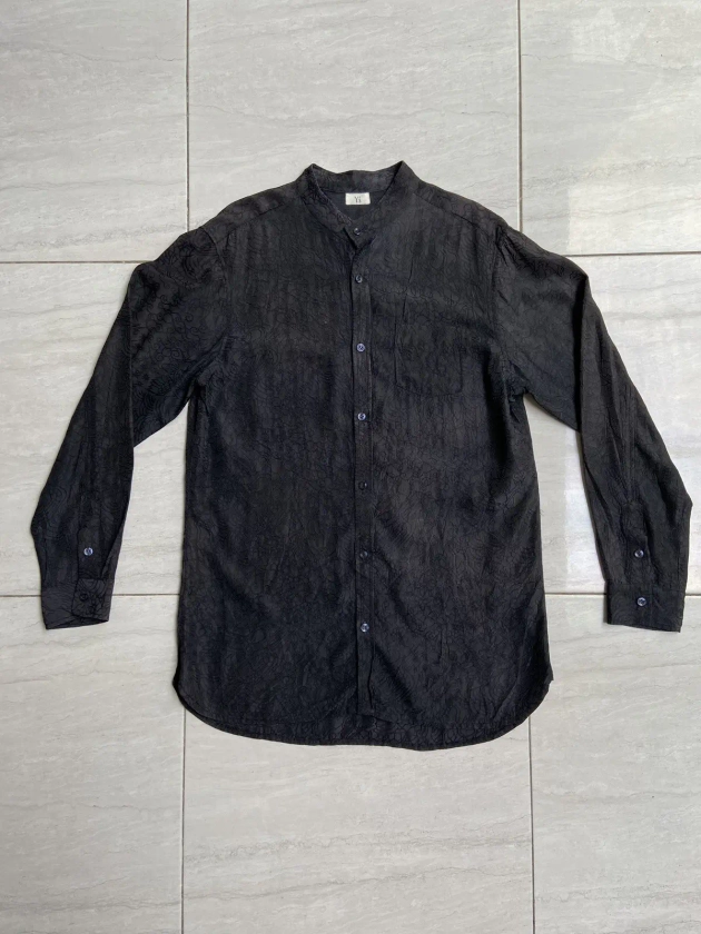 Yohji Yamamoto Y’S Black Patterned Shirt | Grailed
