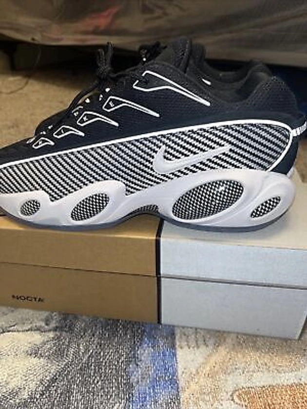 Size 10.5 - Nike NOCTA x Glide Black White