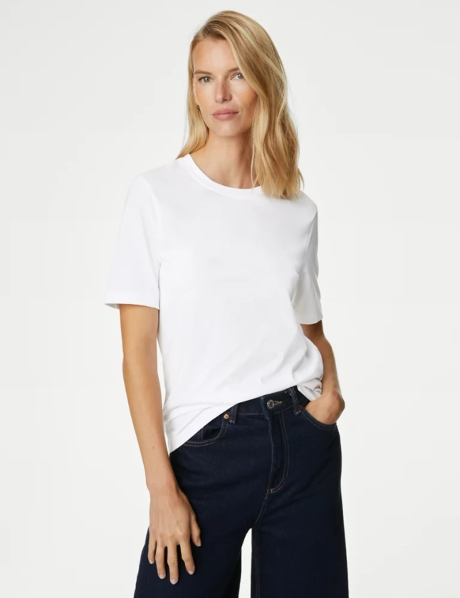 Pure Cotton Everyday Fit T-Shirt | M&S Collection | M&S