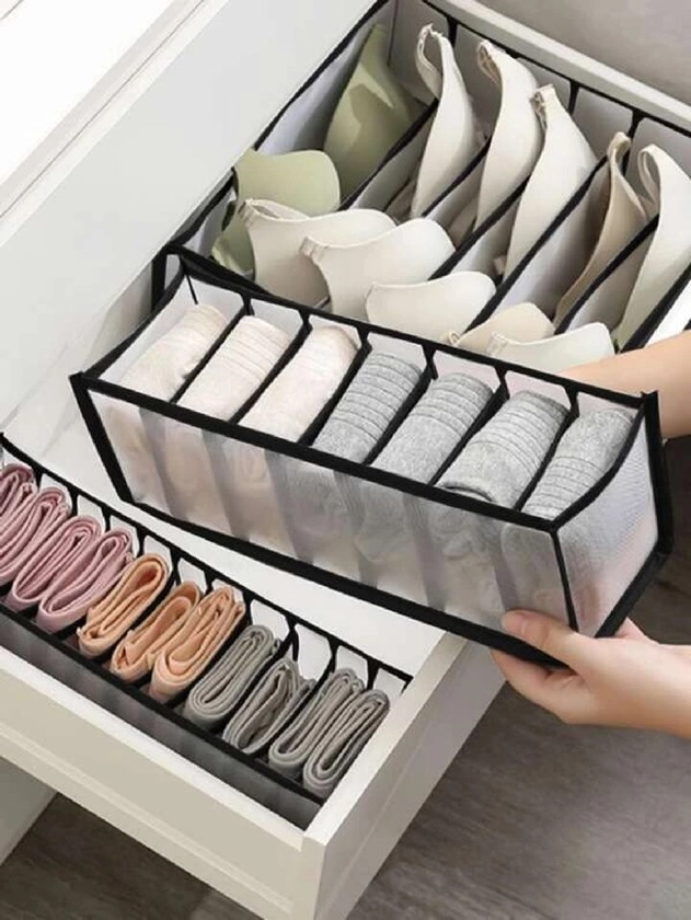 3pcs Underwear Compartment Organizer Socks Underwear Storage Box Drawer Storage Organizer Bag Room Decor Home Decor Fall Decor Bedroom Decor