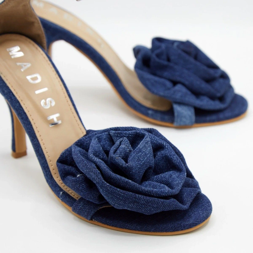 Rosetta Denim Pencil Heels