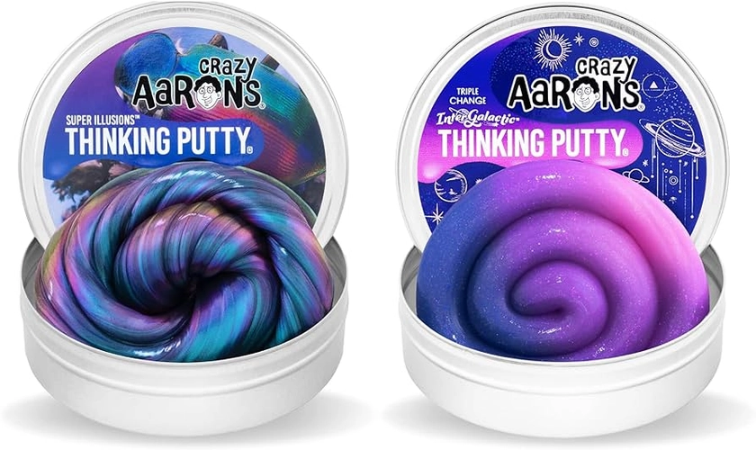 Amazon.com: Crazy Aaron's Super Illusive Thinking Putty Bundle : Toys & Games