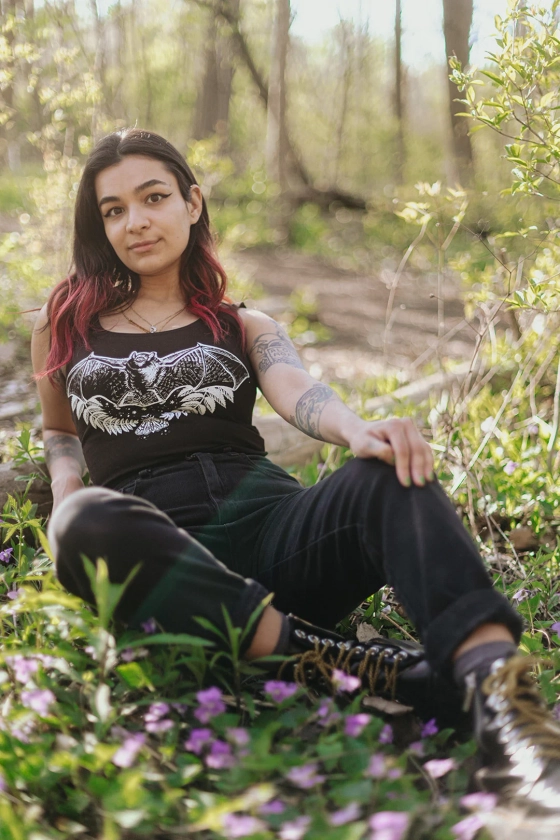 Black Witching Hour Crop Top