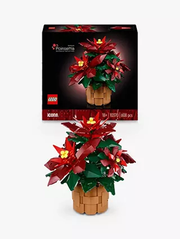 LEGO Icons 10370 Poinsettia Flower Decor Building Set