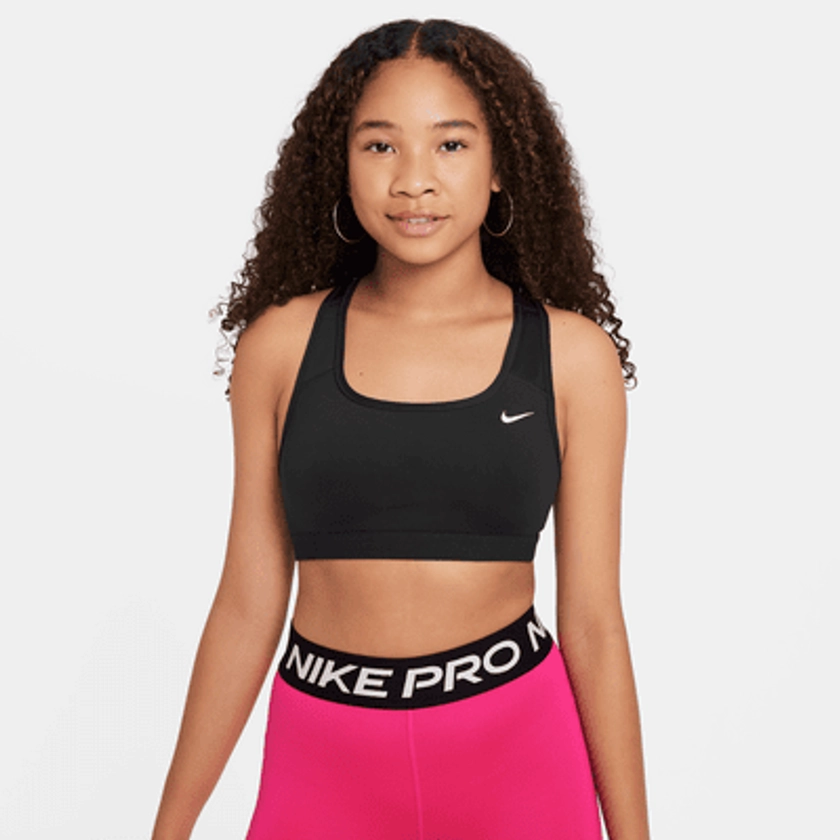 Brassière de sport Nike Swoosh pour Fille plus âgée