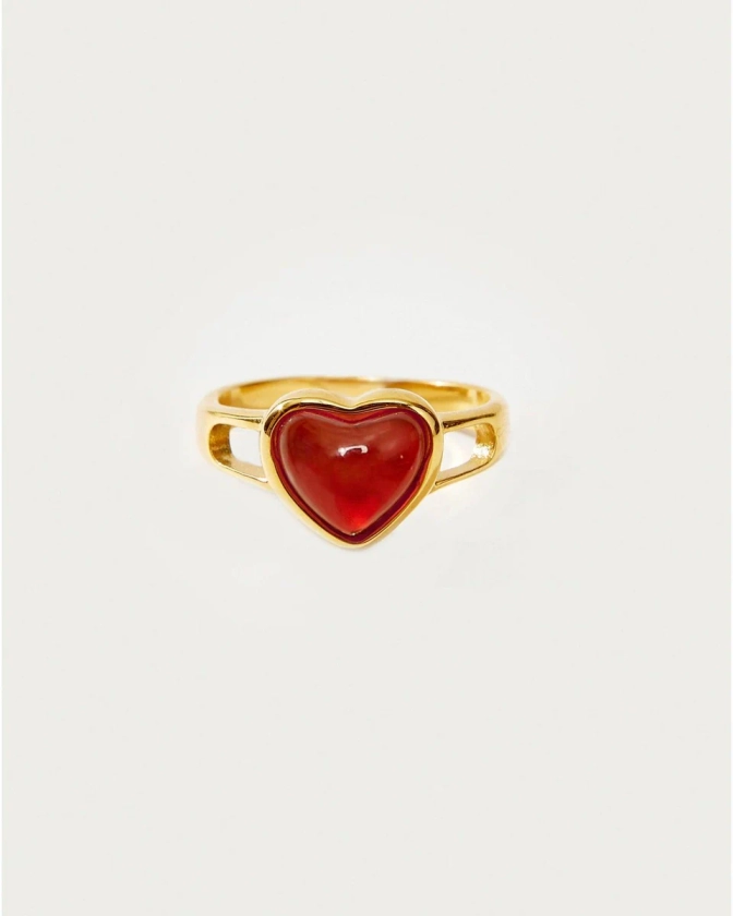 Carnelian Heart Bague
| En Route Jewelry | En Route Jewelry