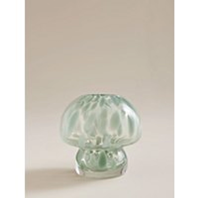 Green Glass Mushroom Vase | Home | George at ASDA