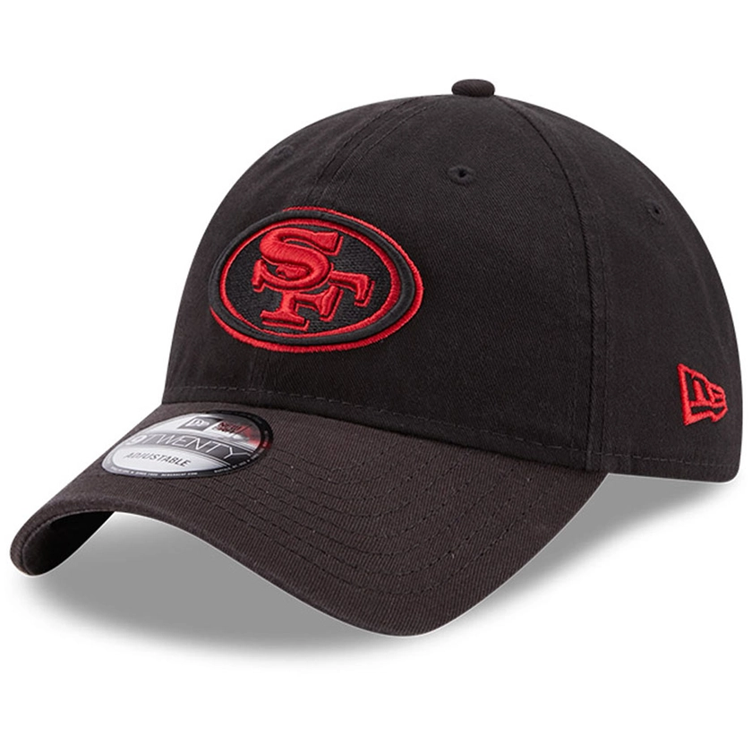 Youth New Era Black San Francisco 49ers Core Classic 9TWENTY Adjustable Hat