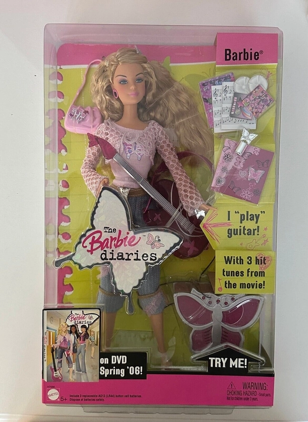 Vintage Mattel 2005 The Barbie Diaries #H7588 NRFB MINT