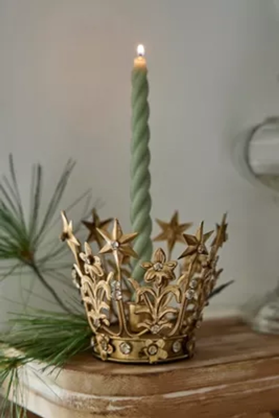 Starry Crown Taper Candle Holder