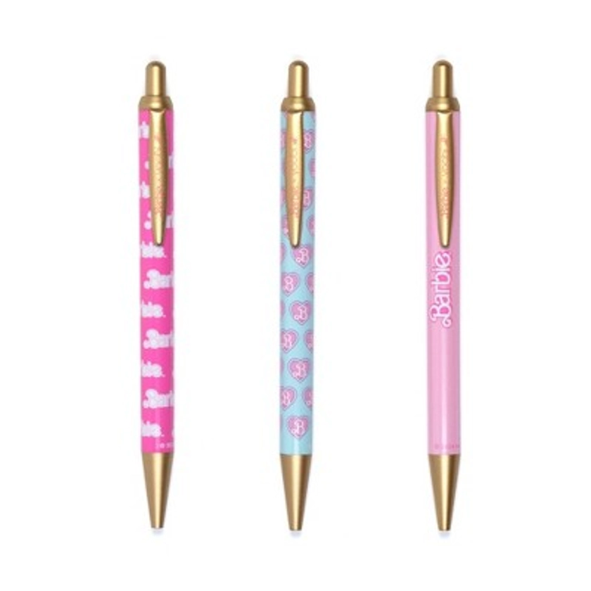Yoobi Ballpoint Pen Retractable 3pk Barbie