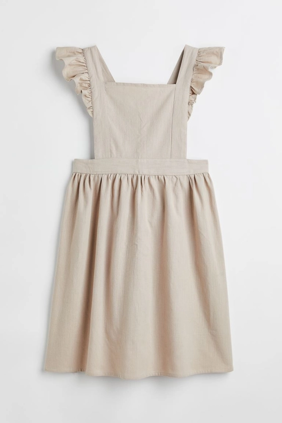 Ruffle-trimmed Apron - Light taupe - Home All | H&M US