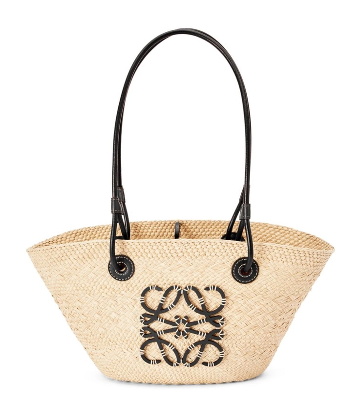 Womens LOEWE beige x Paula’s Ibiza Small Woven Anagram Basket Bag | Harrods UK