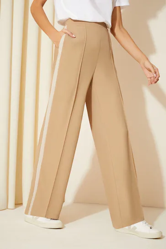 Buy Friends Like These Camel Side Stripe Utility Trousers from the Next UK online shop