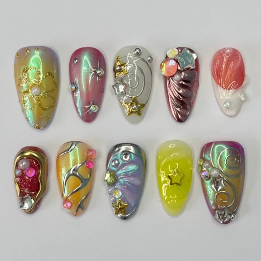 Fairy Vibe Inspired Nail Art Share Some Positive Vibes Today