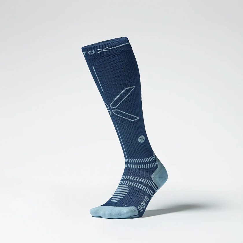 Sports Socks Women | Blue / Light Blue