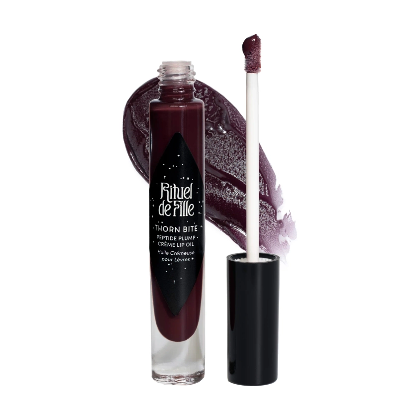 Thorn Bite Peptide Plump Crème Lip Oil: Dark Thorn